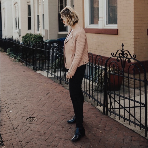 Anine Bing Jackets & Blazers - Anine Bing Blush Leather Jacket